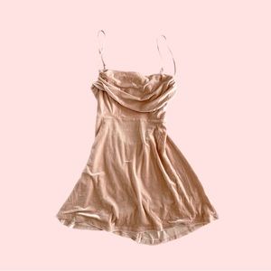 NWT UO Pink Balletcore Velvet Dress